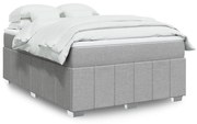 ΚΡΕΒΑΤΙ BOXSPRING ΜΕ ΣΤΡΩΜΑ ΑΝΟΙΧΤΟ ΓΚΡΙ 140X190 ΕΚ. ΥΦΑΣΜΑΤΙΝΟ 3285470