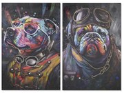 Καμβάς Home ESPRIT Καμβάς Ξύλο MDF 60 x 3 x 90 cm