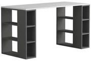 Γραφείο Colmar pakoworld σε λευκή-ανθρακί απόχρωση 140x60x75εκ