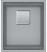 Franke Kubus 2 KNG 110-37 Stone Grey Υποκαθήμενος Γρανιτένιος Νεροχύτης 45cm