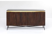 Μπουφές Catalina Μάρμαρο Καφέ 160x40x86εκ - Μαύρο