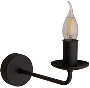 Φωτιστικό Τοίχου - Απλίκα Limal 4611 1xΕ14 10W 27,5x23cm Black TK Lighting