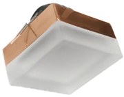 Χωνευτό Σποτ με Ντουί GU10 σε Μπρούτζινο χρώμα 8x8cm XM2707GABW ACA-XM2707GABW-Ορείχαλκος XM2707GABW