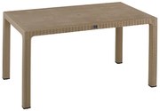 Τραπέζι Explore pakoworld με UV protection PP cappucino 150x90x73.5εκ