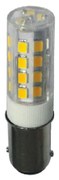 BA15D CERAMIC LED 4W 3.000K 230V AC 350Lm 2835SMD Ra80 ACA BA15D28354WW