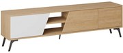 Έπιπλο Τηλεόρασης Fiona 776HMS3107 180x35,6x48cm Oak-White
