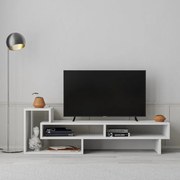 Έπιπλο τηλεόρασης Tetra Megapap χρώμα λευκό 136,7x40x42εκ.