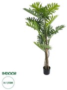 20684 GloboStar®  Artificial Garden PHILODENDRON 20684 Τεχνητό Διακοσμητικό Φυτό Φυλλόδενδρο Υ150cm