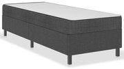 vidaXL Πλαίσιο Κρεβατιού Boxspring Γκρι 90 x 200 εκ. Υφασμάτινο