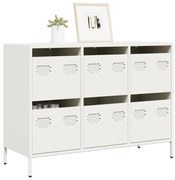 vidaXL Σκευοθήκη Λευκό 101,5x39x73,5 cm Ατσάλι ψυχρής έλασης