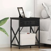 vidaXL Κομοδίνο Μαύρη δρυς 41 x 31 x 51 εκ. Επεξεργασμένο ξύλο