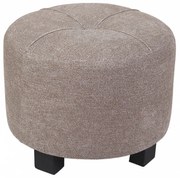 Σκαμπώ Σαλονιού 34x34x27cm Επενδυμένο με Ύφασμα Μπεζ Etoile BC042B