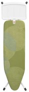 Τραπέζι σιδερώματος Brabantia B 1005618, 124x38 cm, 7 θέσεις ρύθμισης, υποδοχή γεννήτριας ατμού, Πράσινο