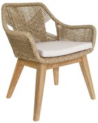 Πολυθρόνα Barbara/Rattan 01-00-2308 64x62x77cm Natural