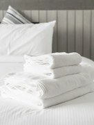 Beauty Home Σεντόνι Ξενοδοχείου Κing Size Direct Art Ε1065 CVC 70% Cot - 30% Pol 275x270 Λευκό