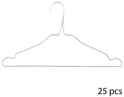 Κρεμάστρες Ρούχων (Σετ 25τμχ) F-V Laundry Hanger 119401 Silver