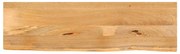 vidaXL Επιφάνεια Τραπεζιού 110x30x2,5 εκ. Live Edge Μασίφ Ξύλο Μάνγκο