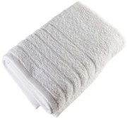 Πετσέτα Ξενοδοχείου Με Ρίγες White 100% Cotton 550gsm Προσώπου 50x100cm 100% Βαμβάκι