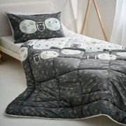 Πάπλωμα Παιδικό PAOK White-Black Vesta Home Μονό 160x230cm 100% Βαμβάκι
