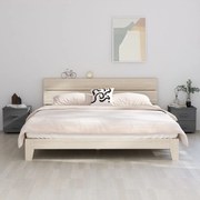 vidaXL Κομοδίνο HAMAR 2 Τεμ. Σκ. Γκρι 40x35x44,5εκ. Μασίφ Ξύλο Πεύκου