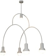 Φωτιστικό Οροφής  HL-3523-5 CHRISTOPHER WHITE PENDANT - 51W - 100W - 77-3791