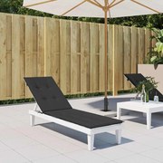 vidaXL Μαξιλάρι Σεζλόνγκ Μαύρο (75+105) x 50 x 4 εκ.