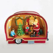 Χριστουγεννιάτικο Τροχόσπιτο Άη Βασίλη