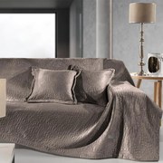 Ριχτάρι Καναπέ Τριθέσιου (170x300) + Διακοσμητική Μαξιλαροθήκη (45x45+3) Guy Laroche Avon Choco