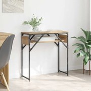 vidaXL ΤραπέζιΚονσόλας Artisan Oak 75x30x75εκ. Επεξεργασμένο ξύλο