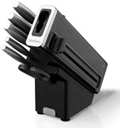 Σετ μαχαιριών κουζίνας με ακονιστήρι Ninja K62014EUUK, 14 τεμαχίων, StaySharp, Εργονομικός σχεδιασμός, Ασημί/μαύρο