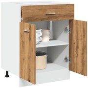 vidaXL Έπιπλο Με Συρτάρι Lyon Artisan Δρυς 60x46x81,5εκ. Επεξεργ. Ξύλο
