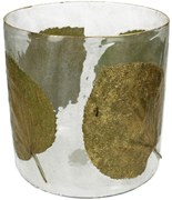 Κηροπήγιο ArteLibre Φύλλα Διάφανο Γυαλί 20x20x20cm Arte-05153791