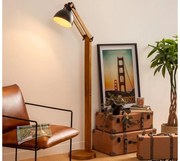 Επιδαπέδιο φωτιστικό Cuba Atmosphera με λαμπτήρα Ε27 και διαστάσεις 52x28x155cm - Black