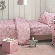 Beauty Home Σετ παπλωματοθήκη μονή Princess Art 6214 170x245 Ροζ