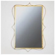 Καθρέφτης Μεταλλικός Κορνίζα Χρυσό 80x55x1.5cm 751-11043 Estheti 751-11043 Χρυσό