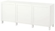 BESTÅ σύνθεση αποθήκευσης με πόρτες, 180x42x74 cm 491.397.41