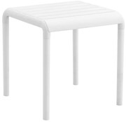 Τραπεζάκι KORVER C6335.01 Τετράγωνο Πολυπροπυλένιο Λευκό 45x45x48Υ εκ. 45x45x48 εκ.
