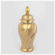 Βάζο Κεραμικό Χρυσό 16x16x36.5cm 752-20035 Estheti-752-20035-Χρυσό 752-20035