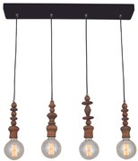 HL-040R-4P MELODY AGED WOOD PENDANT HOMELIGHTING 77-2737