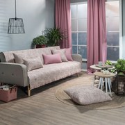 Ριχτάρι Positano 06 Pink Teoran Πολυθρόνα 180x150cm Βαμβάκι-Πολυέστερ