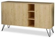 Μπουφές Clara χρώμα light oak 142x35.5x83εκ 142x83x35.5 εκ.