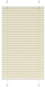 vidaXL Πλισέ περσίδα Κρέμα 75x150 cm Πλάτος υφάσματος 74,4 cm