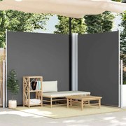 vidaXL Σκίαστρο Πλαϊνό Συρόμενο Ανθρακί 200 x 600 εκ.