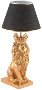 Φωτιστικό Επιτραπέζιο Lion King 390FLH2242 22x60cm E27 60W Black-Gold Opviq