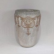 Βάζο Τσιμεντένιο 752-20317 16x16x23.5cm Beige Estheti Home Cement