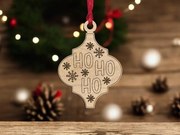 Σετ των 3 Intra απο ξύλο plywood 3mm-4mm πάχος – Arabesque Χριστουγεννιάτικο στολίδι 45x50 cm INTRAVECTRY-MY545596