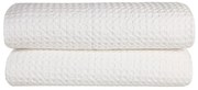Κουβέρτα Illusion 00 White Kentia Μονό 170x250cm 100% Βαμβάκι