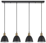 SE21-BR-10-4BL-MS2 MAGNUM BRONZE Black Metal Shade Pendant+ HOMELIGHTING 77-8773