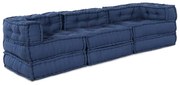 vidaXL Μαξιλάρι 3 pcs Μπλε 70 x 70 x 54 εκ Πολυεστέρας