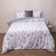 Κουβερλί Satin 4003 (Σετ 3τμχ) White-Grey Anna Riska Υπέρδιπλo 220x240cm 100% Cotton Satin